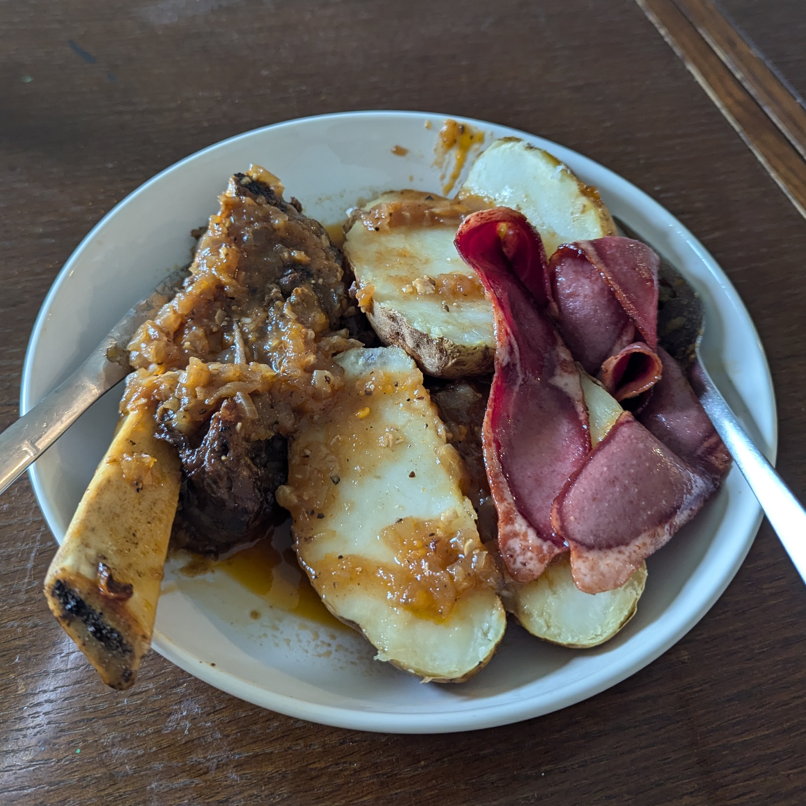 Ribs and Baked Potato